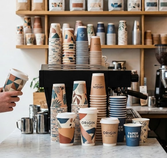 تصميم اكواب ورقية في الرياض