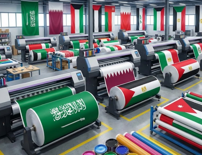 طباعة اعلام في الرياض