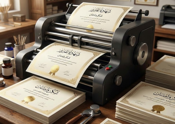 طباعة شهادات بالرياض